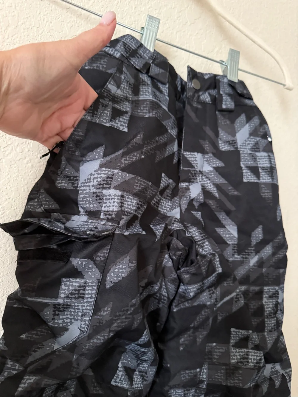 Columbia Kids Black & Gray Geometric Snow Pants